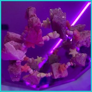 Handmade purple geode bracelet